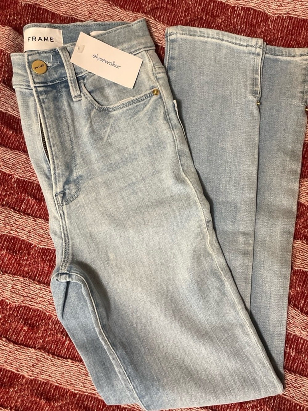 Frame Denim Light Blue High-Rise Women's Jeans